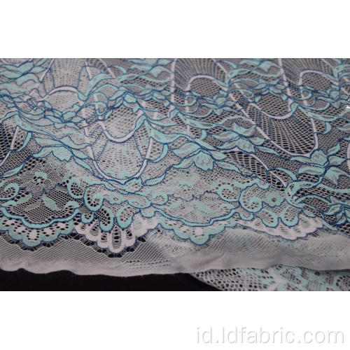 Desain Fashion Nylon Cotton Polyester Cord Lace Fabric